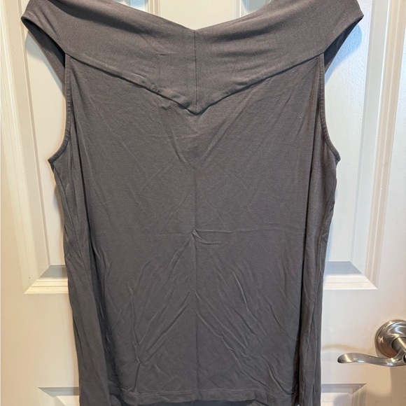 Tommy Bahama Charcoal Twist Front Tank Top - Picture 3 of 4